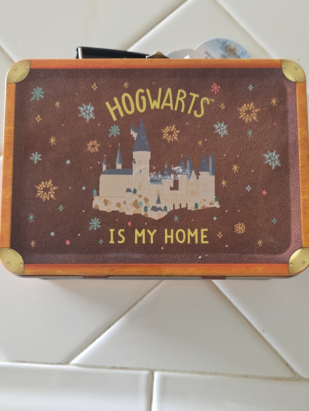 Hogwarts Is My Home Decorative Tin Box - Brown